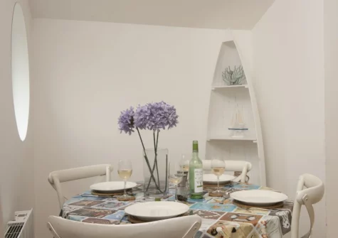 The dining area at 55 Una, St Ives