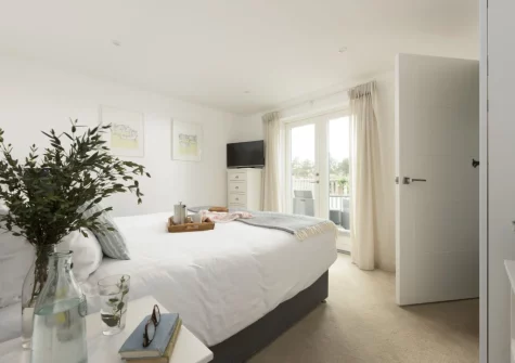 The bedroom at 55 Una, St Ives