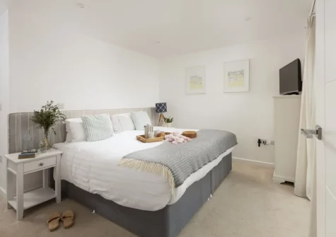 The bedroom at 55 Una, St Ives