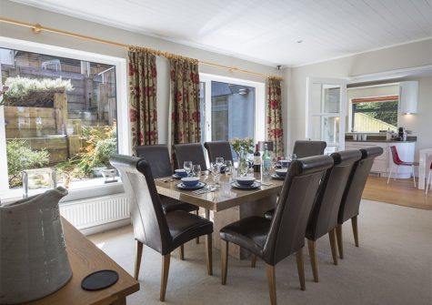 The dining area at 56 Crowthers Hill, Dartmouth