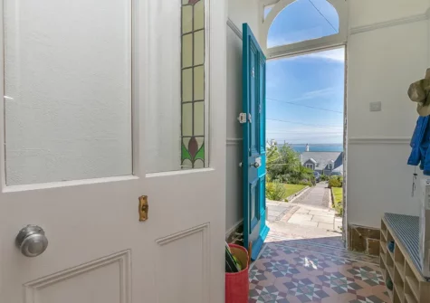 The entrance area at 6 Albany Terrace, St Ives