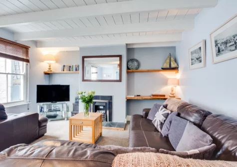 The living room at 6 Baileys Lane, St Ives