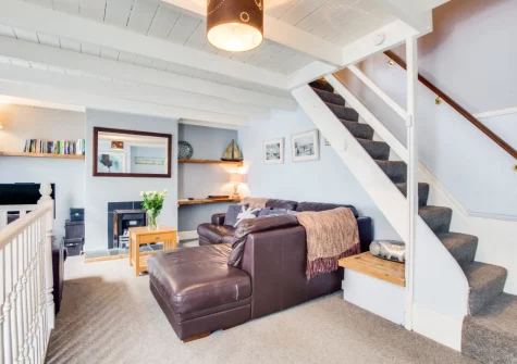 The living room at 6 Baileys Lane, St Ives