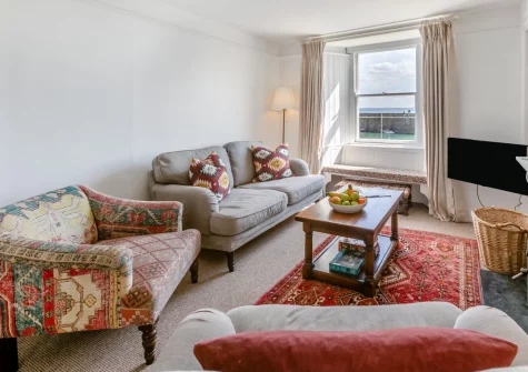 The living area at 6 Fishermans Square, Mousehole