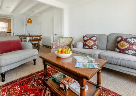 The living area at 6 Fishermans Square, Mousehole