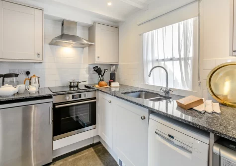 The kitchen at 6 Fishermans Square, Mousehole