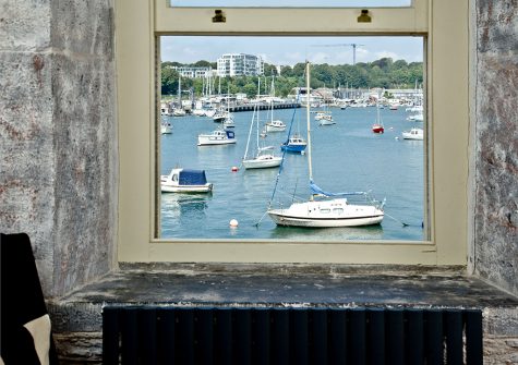 The living area at 6 Mills Bakery, Royal William Yard, Plymouth