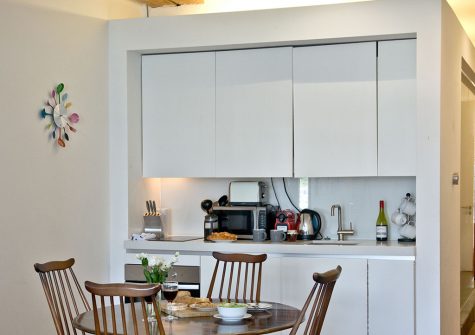 The kitchen area at 6 Mills Bakery, Royal William Yard, Plymouth