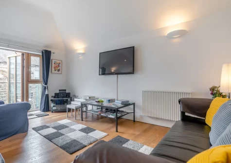 The living area at 6 St Elvan's, Porthleven