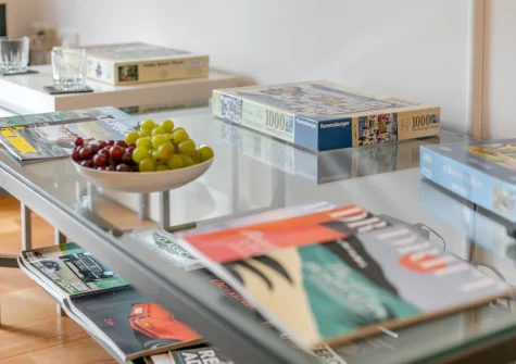 The living area at 6 St Elvan's, Porthleven