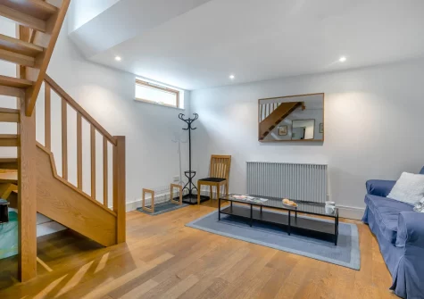 The sitting room at 6 St Elvan's, Porthleven