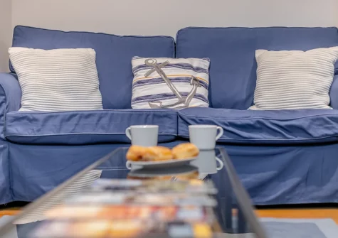 The sitting room at 6 St Elvan's, Porthleven