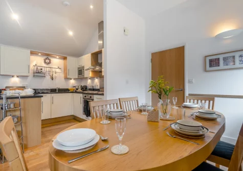 The kitchen & dining area at 6 St Elvan's, Porthleven