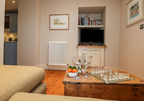 The games room at 62 Esplanade, Fowey