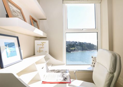 Bedroom #1 study at 62 Esplanade, Fowey