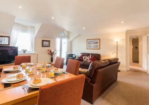 The living & dining area at 62 Moorings Reach, Brixham