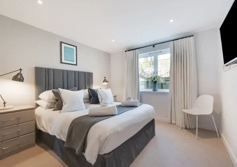 Bedroom #1 at 7 The Old Station Master's House, Fowey