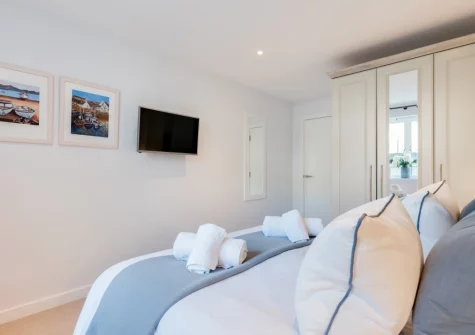 Bedroom #1 at 7 The Old Station Master's House, Fowey