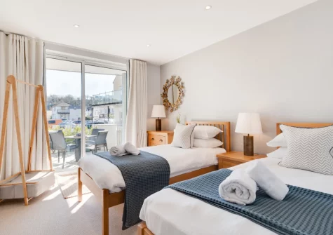 Bedroom #2 at 7 The Old Station Master's House, Fowey