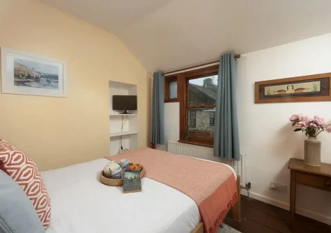 The bedroom at 7 Virgin Street, St Ives