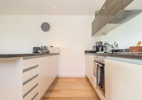 The kitchen at 8 Cribbar, Newquay