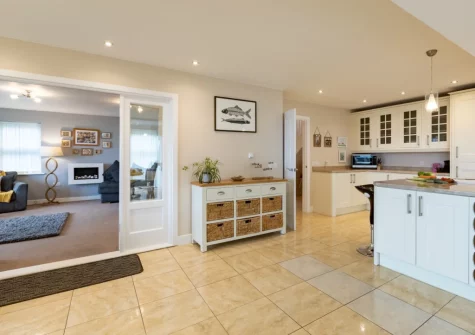 The kitchen at 8 Ocean View, Polruan