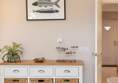 The kitchen at 8 Ocean View, Polruan
