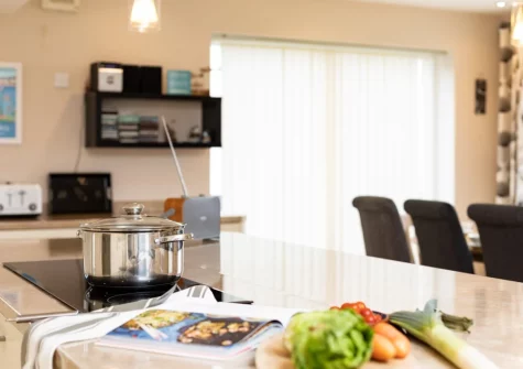 The kitchen at 8 Ocean View, Polruan