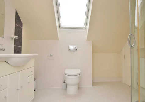 Bedroom #2 en-suite shower room at 8 Ocean View, Polruan