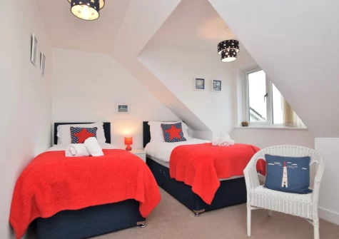 Bedroom #4 at 8 Ocean View, Polruan