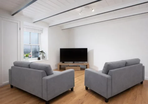 The living area at 80 Fore Street, Newlyn