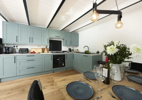 The kitchen & dining area at 80 Fore Street, Newlyn