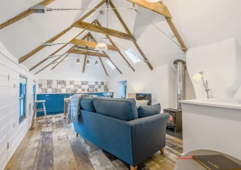 The living area at 9 Chapel Street, Mousehole