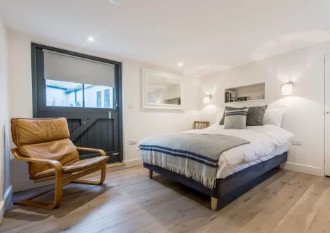 The bedroom at 9 Chapel Street, Mousehole
