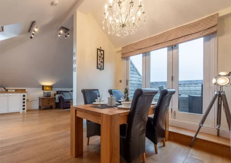 The dining area at 9 Fernhill Penthouse, Carbis Bay