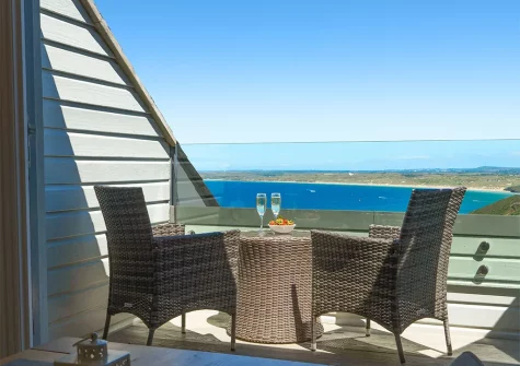 The balcony at 9 Fernhill Penthouse, Carbis Bay
