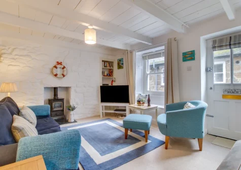The living room at 9 Teetotal Street, St Ives
