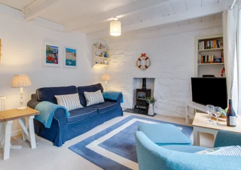 The living room at 9 Teetotal Street, St Ives