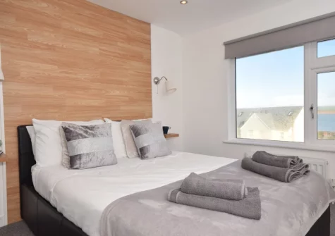 Bedroom #1 at A Rare Old Station, Appledore