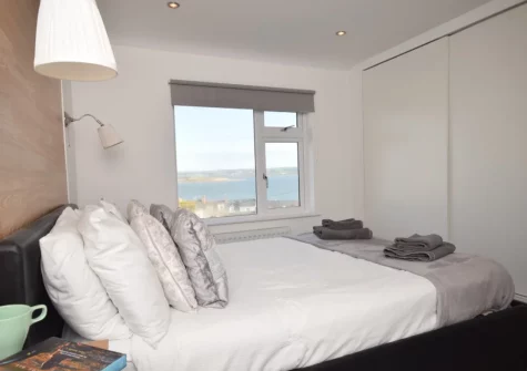 Bedroom #1 at A Rare Old Station, Appledore