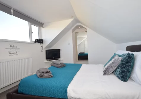 Bedroom #4 at A Rare Old Station, Appledore