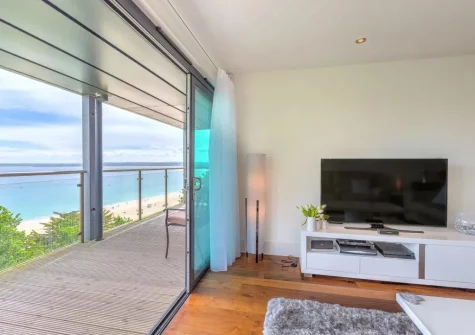 The living area at Abalone, St Ives