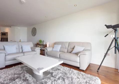 The living area at Abalone, St Ives