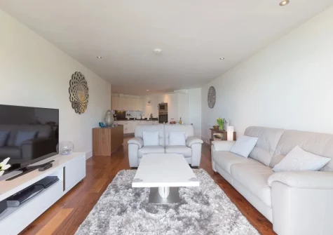 The living area at Abalone, St Ives