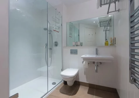 Bedroom #1 en-suite shower room at Abalone, St Ives