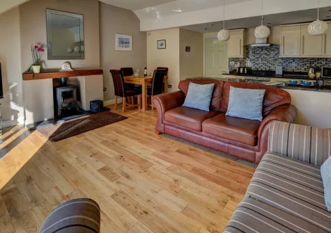 The living area at Aberlyn, Lynmouth