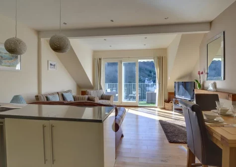 The kitchen & dining area at Aberlyn, Lynmouth