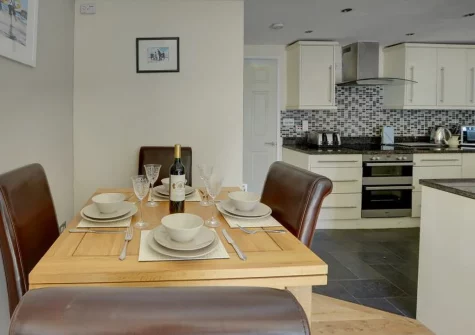 The kitchen & dining area at Aberlyn, Lynmouth