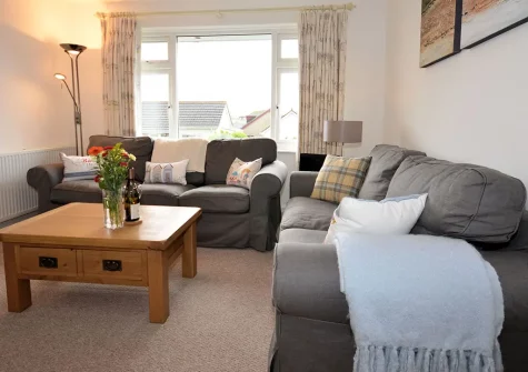 The living room at Aglets Cottage, Bude