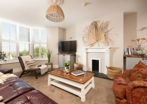 The living room at Alba's Abode, St Ives